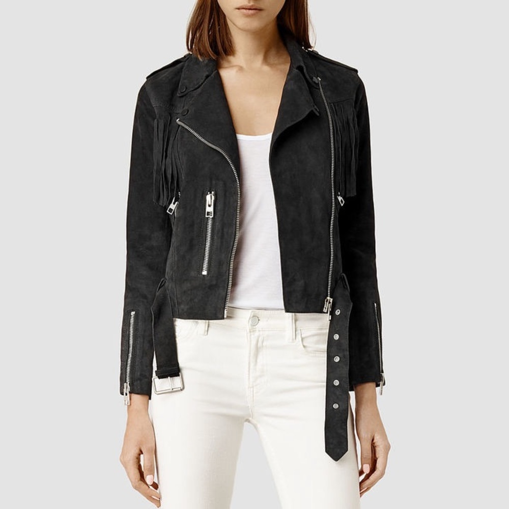 Limited edition All Saints suede leather jacket